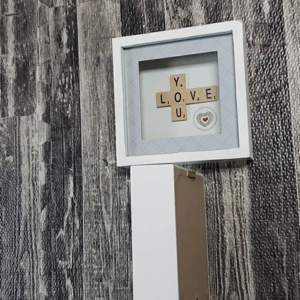 LOVE-THEMED SCRABBLE SHADOW BOX PICTURES